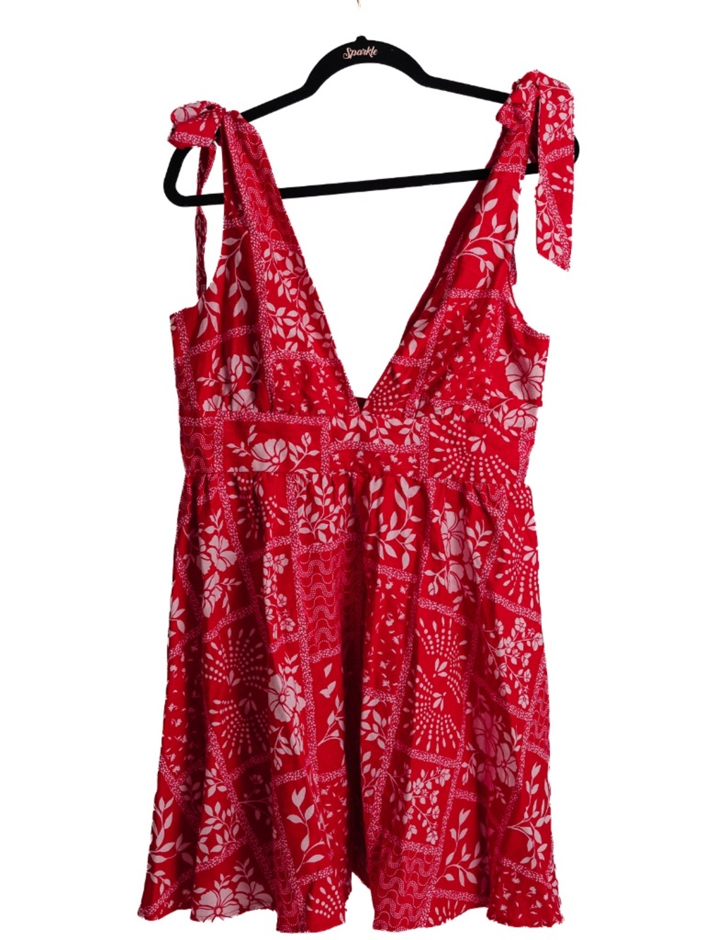 House of Harlow red and white floral mini.